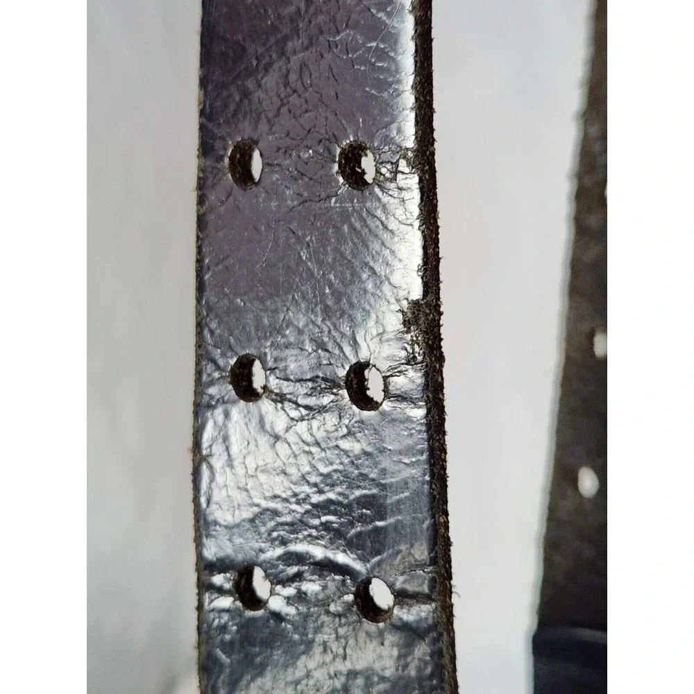 Dickies Genuine Leather 2 Prong Work‎ Belt Black Men's Size 38 /  95